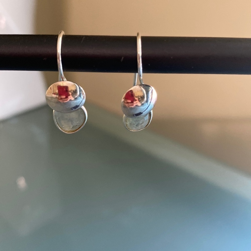 STERLING SILVER Earrings Authentic Teardrop Earrings Handmade Jewelry